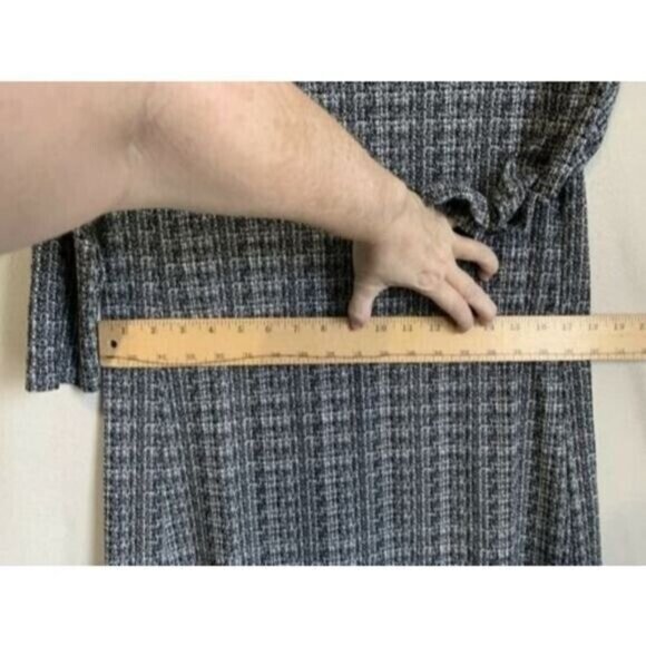 J Jill Wearever Womens Plaid Shift Dress Size MP Rayon Blend Academia Office - Picture 4 of 10